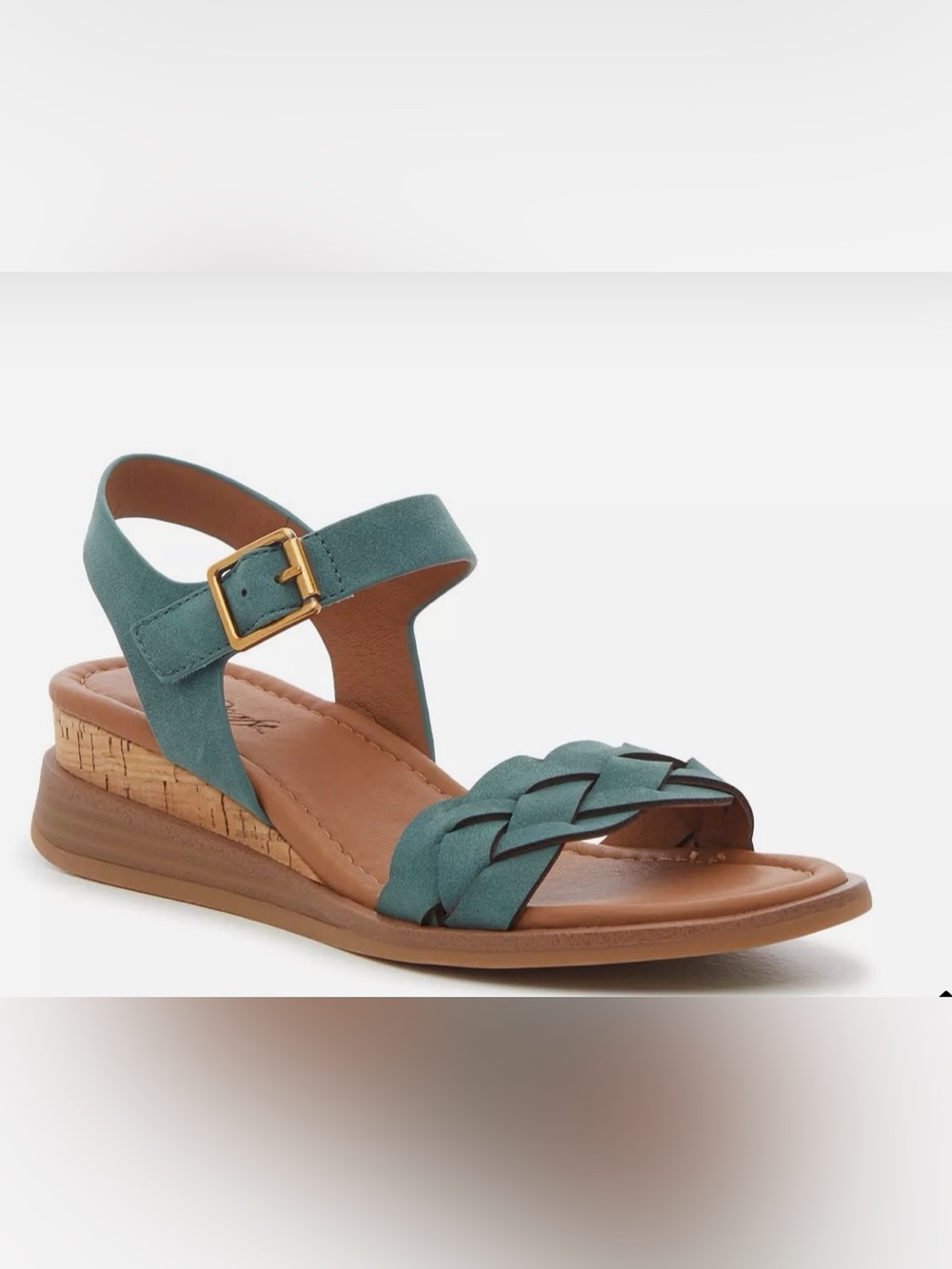 Eurosoft Braided Mckaila Slingback Sandals in Teal